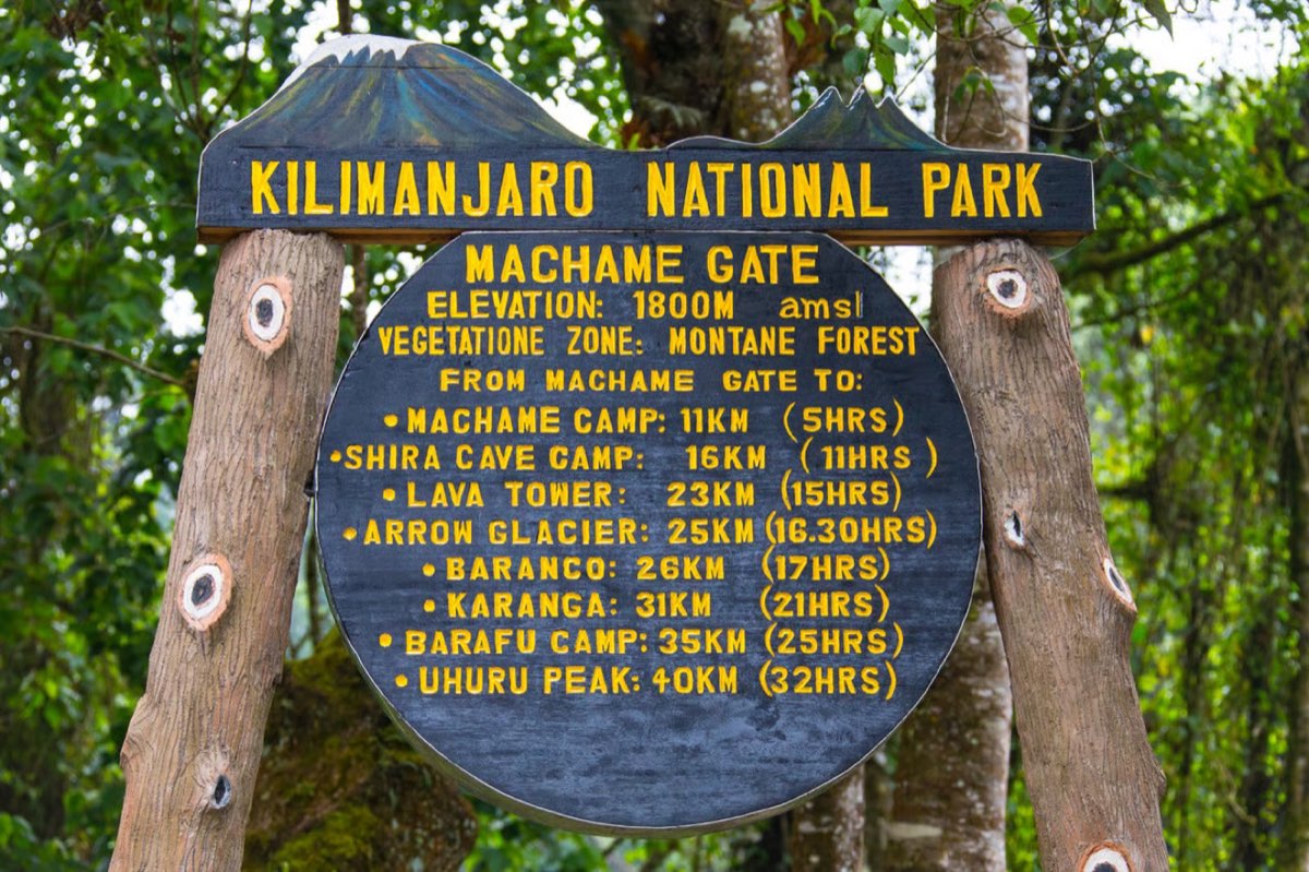 Machame Gate to Machame Camp
